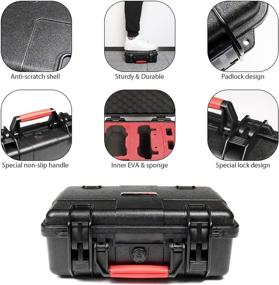 img 1 attached to Durable Smatree Waterproof Hard Case for DJI Mavic Mini 2/1/SE Fly More Combo - Securely Carry DJI Mini 2 Drone and Accessories