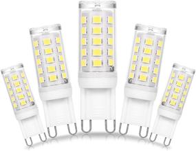 img 4 attached to 💡 Ziomitus No Flicker Dimmable G9 LED Bulbs - Daylight 6000K, Efficient Halogen Replacements (20W-30W)