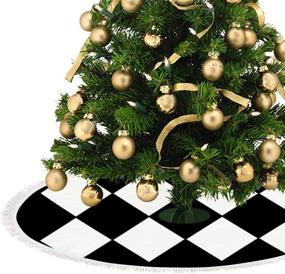 img 1 attached to Large Black Harlequin Diamond Christmas Seasonal Decor