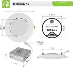 img 2 attached to 💡 Adjustable Equivalent Industrial Electrical with Selectable Recessed ASD