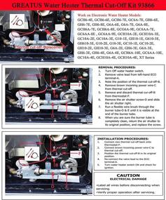 img 1 attached to 🔥 Highly Efficient Water Heater Thermal Cut-Off Kit 93866 Replacement for Atwood Models GCH6-6E GCH6-4E G6A-8E G6A-7E GC6AA-9E G610-3E GCH10A-2E GH610-3E XT Series Electronic Water Heater