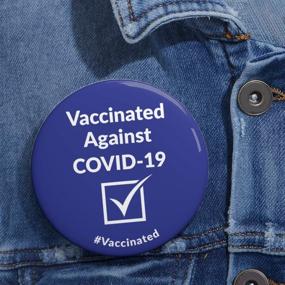 img 2 attached to COVID Vaccine Pin 5 Pack Vaccinated