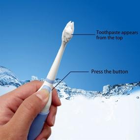 img 2 attached to 🪥 Compact Travel Toothbrush with Built-In Toothpaste – Convenient and Versatile Toothbrush for Families, Teens, and Travelers, Easy to Carry