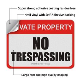 img 2 attached to Trespassing Reflective Self Adhesive Protected Waterproof