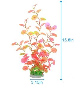 img 1 attached to 🐠 Enhance your Aquatic Environment with SEAHEEN's Artificial Plastic Plant for Aquarium Décor and Fish Tank Ornamentation