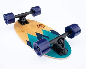 img 3 attached to 🛹 Summit Board Co Short Longboard Skateboard Deck: Precision Bearings and Rugged Wheels for Beginners and Experienced Skaters, Wide Mini Balanced Design