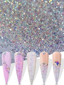 img 4 attached to ✨ Warmfits 15000pcs 1.2mm Ultra Mini Crystals Beads: Sparkling Nail Micro Beads for Stunning 3D Nail Art Decorations and DIY Crafts