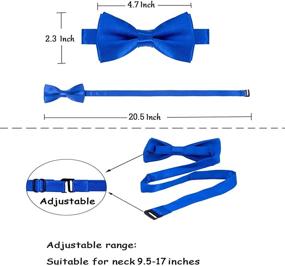 img 2 attached to AWAYTR Men Suspenders Bowtie Set