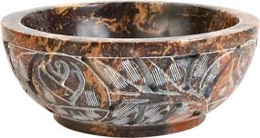 img 4 attached to 🔮 5x2 Soapstone Smudge Bowl - Multi-Purpose Incense Burner for Scrying, Wiccan Rituals, and Divination