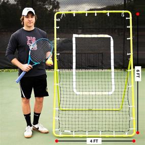 img 2 attached to 🎾 Enhance Your Tennis Skills with the Rukket Tennis Practice Rebounder Net - Versatile Portable Backboard for Indoor/Outdoor Training!