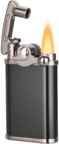 img 4 attached to 🔥 Vintage Trench Lighter Fluid Refillable with Unique Retro Rocker Arm - Cool Pipe Lighter, Soft Flame and Windproof - Ideal Antique Gift for Men and Women