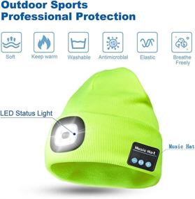 img 1 attached to GAFres Bluetooth Headlamp Headphone Outdoors Safety & Security for Flashlights