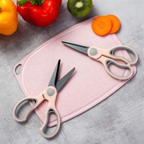 img 2 attached to 👶 WELLSTAR Ceramic Scissors for Baby Food: Safe, Portable & BPA-Free - Black Blade Toddler Shears with Protective Cover & Travel Case (2 Pack)