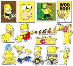 img 1 attached to Colorful 50Pcs Simpson Animation Theme Stickers: High-Quality Vinyl Car Sticker Motorcycle Bicycle Luggage Decal Graffiti Patches Skateboard Stickers for Laptops - Perfect for Kids and Adults