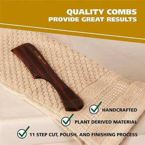 img 3 attached to 🧔 Wahl Beard, Mustache & Hair Rake Comb 3325 - Handcrafted Cellulose Acetate Comb for a Smooth Grooming Experience