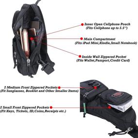 img 1 attached to Backpacks Shoulder Crossbody Outdoor Walking Outdoor Recreation and Camping & Hiking