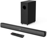 🔊 29-inch sound bar with subwoofer for tv, deep bass soundbar 2.1 ch home audio surround sound speaker system with bluetooth 5.0, ideal for pc gaming, wired opt/aux/coax connection, mountable logo