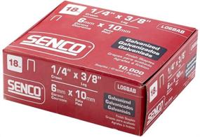 img 1 attached to 🔧 Senco L06BAB 18 Gauge Electro Galvanized Staples (10,000/box) - 1/4" Crown, 3/8" Size