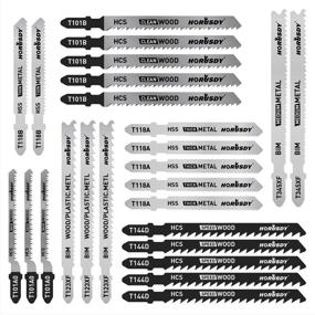 img 4 attached to 🔪 HORUSDY 25-Piece T Shank Jig Saw Blade Set: HSS/BIM/HCS Blades for Efficient Wood, Plastic, and Metal Cutting