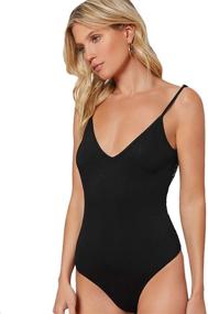 img 2 attached to 👗 DIDK Women's Sleeveless Bodysuit Jumpsuit: Trendy & Stylish Women's Clothing for Bodysuits