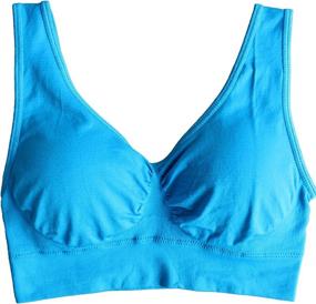 img 2 attached to Premium Cabales Sports Bras for Women: Seamless & Comfortable Yoga Bra with Removable Pads