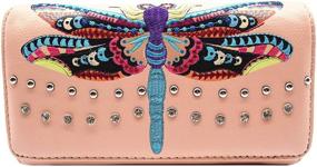 img 2 attached to Colorful Dragonfly Western Concealed Shoulder Women's Handbags & Wallets