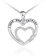 💎 sianilvera forever love cross necklace with cubic zirconia - ideal birthday jewelry gifts for mom, daughter, wife, girlfriend logo