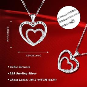 img 1 attached to 💎 Sianilvera Forever Love Cross Necklace with Cubic Zirconia - Ideal Birthday Jewelry Gifts for Mom, Daughter, Wife, Girlfriend