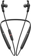 jabra evolve 65e wireless neckband headset: link 370, ms-optimized - superior sound, 13 hours battery life, passive noise cancelling logo