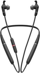 img 4 attached to Jabra Evolve 65e Wireless Neckband Headset: Link 370, MS-Optimized - Superior Sound, 13 Hours Battery Life, Passive Noise Cancelling