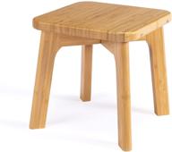 🪜 subeho bamboo step stool - kitchen & bathroom foot stool for kids and adults - supports up to 300 lbs логотип