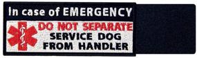 img 1 attached to 🐾 Emergency Medic Service Dog Vest/Harness Patch - Star of Life Emblem with Hook & Loop Fastener Attachment