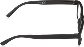 img 2 attached to 👓 MAGNIFEYE Stylish Unisex Reading Glasses, 1.25 Diopters, Sleek Black Design