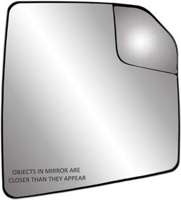 img 2 attached to 🪞 Non-Heated Mirror Glass for Ford F150 - Passenger Side with Backing Plate, Adjustable Spot Mirror, No Tow Package, No Auto Dimming, No Blind Spot Detection System, 7 15/16 x 7 3/16 x 9 1/2 inches