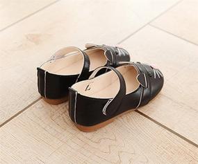 img 1 attached to 😻 Vokamara Cute Cat Toddler Girls' PU Leather Mary Jane Shoes