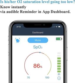 img 2 attached to Wellue Oxylink Wireless Wearable Health Monitor Bluetooth Pulse Meter: Track Vital Signs with Audio Reminder in Free App