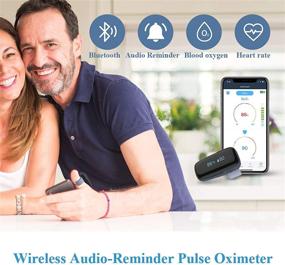 img 3 attached to Wellue Oxylink Wireless Wearable Health Monitor Bluetooth Pulse Meter: Track Vital Signs with Audio Reminder in Free App