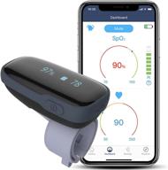 wellue oxylink wireless wearable health monitor bluetooth pulse meter: track vital signs with audio reminder in free app логотип