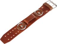 🕒 nemesis brb 38 millimeter leather watch band with 18/20 millimeter lug width logo