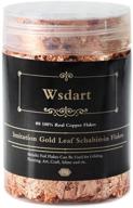 🎨 wsdart gilding flakes - 10 grams metal leaf color 0 real copper schabin flakes for resin art, painting and crafts, nail art - metallic foil flakes logo