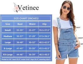img 1 attached to 👗 Timeless Style and Comfort: Vetinee Women's Classic Adjustable Overall for Effortlessly Chic Women's Clothing