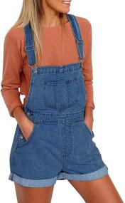 img 4 attached to 👗 Timeless Style and Comfort: Vetinee Women's Classic Adjustable Overall for Effortlessly Chic Women's Clothing