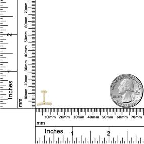 img 2 attached to AVORA Simulated Diamond Cartilage Barbell