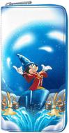 роскошный кошелек loungefly disney sorcerer mickey mouse из искусственной кожи: очаровательная элегантность и вечный шарм. логотип