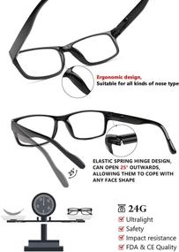 img 2 attached to Gaoye 5-Pack Reading Glasses: Blue Light Blocking Eyeglasses for Men and Women - Anti Glare Filter, Lightweight Frames (1.5 Magnification)