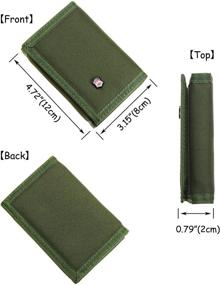 img 3 attached to JEMINAL Canvas Trifold Wallets Window Men's Accessories for Wallets, Card Cases & Money Organizers