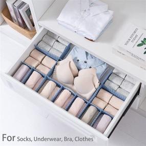 img 3 attached to StarratS 40pcs Adjustable Drawer Dividers: Ultimate Organizing Solution for Clothes, Kitchen Tools, Makeup, Office & Bedroom