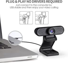 img 3 attached to 📷 HUDAKWA 1440P Webcam: High-Definition USB Camera with Microphone for Zoom/Skype/Teams/OBS, PC Gaming, and Video Calling