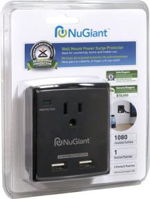 img 3 attached to Inland NSS13 Wall Tap with 1 Outlet, Surge Protection, and 2 USB Charger Ports (2.1A) Ideal for iPad and More