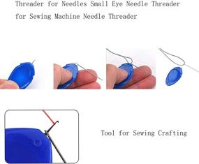 img 2 attached to Convenient Self-Threading Hand Needles & Wire Loop DIY Needle Threader for Effortless Sewing - Perfect for Adults, Elderly, and Kids - 6 pcs Needle Threading Device